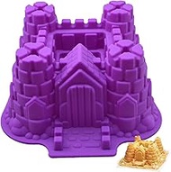 Holzsammlung Silicone Baking Molds, 3D Castle Cake Mold, Non-Stick Silicone Cake Mold for Cake, Gela
