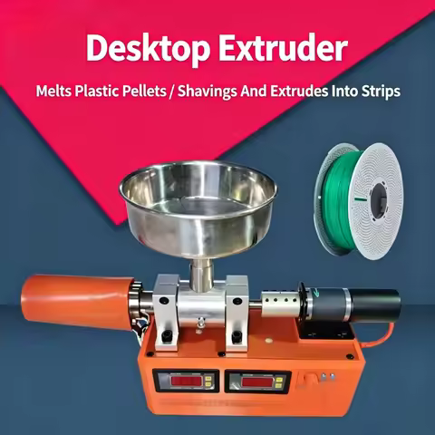 Desktop Single Screw Extruder Machine,1.75mm/2.3mm 3D Printing Filament Maker 3D Consumables Extrusi