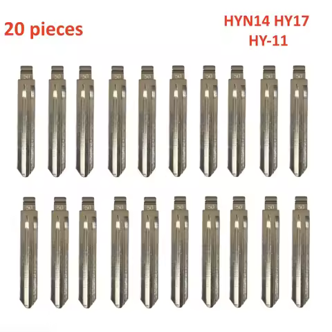 15pcs HYN14 HY17 HY-11 Flip Blank Key Blade 50# HYN14FH for Hyundai Tucson Key Blade for KD Keydiy X