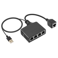 SinLoon Gigabit RJ45 Network Splitter Adapter, 1 to 4 Ethernet Splitter 1000Mbps High Speed LAN Netw