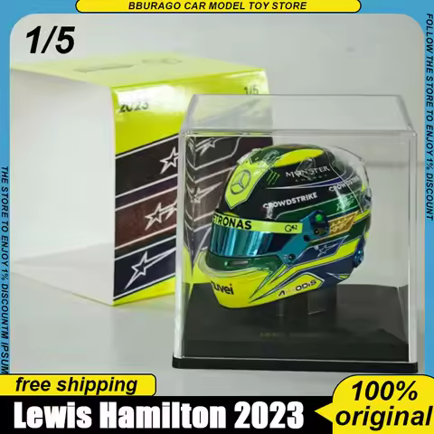 Spark 1/5 Lewis Hamilton 2023 & 2019 Brazilian Gp Helmet Replica Official Licensed F1 Collectible Mo
