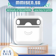 [mmisen.sg] Inkless Bluetooth-compatible Printer Self-adhesive Sticker Photo Thermal Printer