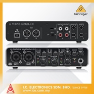 BEHRINGER UMC204HD Audio/MIDI Interface with MIDAS Mic Pre Amplifier