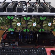 T1. Rig Mining (rak menambang) Crypto 6-8 VGA_Mining RIG_Rig VGA_Rak