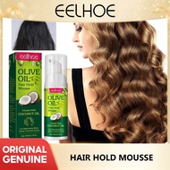 Eelhoe Olive Oil Hair Sculpting Mousse Professional Curly Hair Styling Cream Fluffy Moisturizing Women Hair Care Mousse Moisturizing Olive Oil Hair Styling Mousse Hair Foam Mousse For Long Lasting Frizz Control
