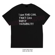 KATUN Tshirt t-shirt korean style Haechan nct dream I AM THE Girl THAT CAN ENJOY INVISIBILITY 100% c