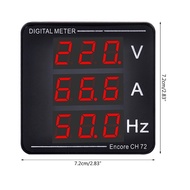 ดิจิตอลมิเตอร์ 1เฟส 220V 3เฟส 380Vดิจิตอล มิเตอร์ มัลติฟังก์ชั่น อัจฉริยะ จอแสดงผล แรงดันV แอมป์A Hz