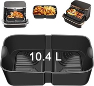Silicone Mould Hot Air Fryer for Ninja AF500DE, Airfryer Accessories for 10.4 L Ninja Foodi Flexdraw