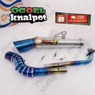 Exhaust daeng sai4 Open 28mm FOR Wave/Ex5/Lagenda/Lagenda Fi/SRL110/SRL115/Kriss110/Sym Bonus 110