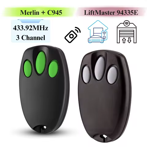 433.92MHz Hand Transmitter Liftmaster 94335E 84335EML 1A5639-7 D-6679 Merlin+ C945 C94 CM842 Garage 