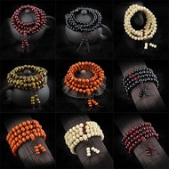 1Pcs 6mm Natural Sandalwood Buddhist Buddha Meditation Wood Prayer Bead Mala Bracelet Bangles Women Men Jewelry 108 Beads