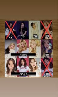 少女時代 SNSD 小卡