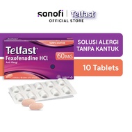 Telfast 60mg 1 Blister Isi 10 Tablet - Obat Alergi