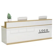 Table Small Reception Shop Bar Simple Front Desk Welcome Desk Welcome Desk Clothes Company Baking Fr
