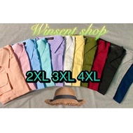 Long Sleeve Collar Shirt 2XL 3XL 4XL Oxford Fabric Neat Cutting