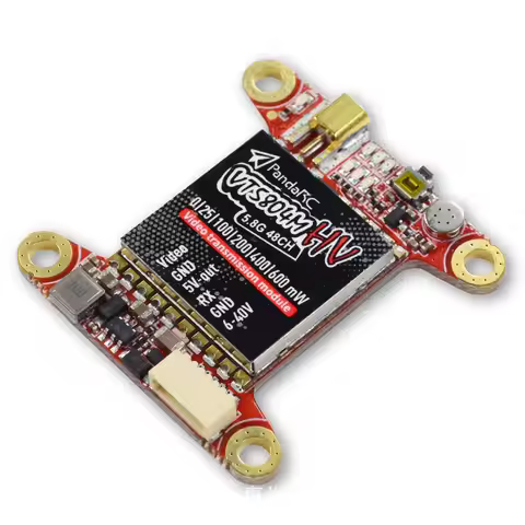 PandaRC VT5804M HV V2 5.8G Video Transmitter 0 600mW Adjustable For FPV Racing Drones
