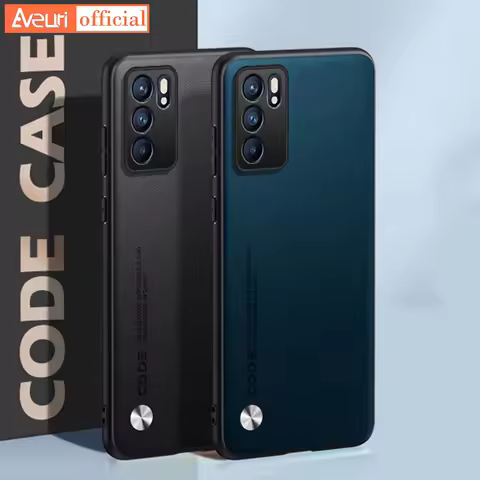 Luxury PU Leather Phone Case For OPPO Reno 5 Z 4Z 5Z 6Z Cover Matte Silicone Case For OPPO Reno 3 4