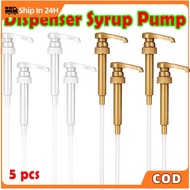 5pcs/set Syrup Pump for Torani Davinci Starbucks Syrup Dispenser Liquid Dispenser Fits 750ml Bottle