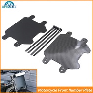 OPENMALL Motorcycle Front Number Liecense Plate Accessories Black Carbon Fiber For SURRON SUR-RON Li