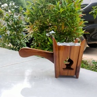 Prapen Kayu Mabkhara Antik 13 cm Tempat Buhur Kayu Mabkhara Kayu Tempat Untuk Bakar Buhur