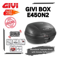 GIVI BOX E450N2 ORIGINAL ( 45 Litres ) WITH SMOKE REFLECTOR W/O STOP LIGHT - Givi Box Rahmah E450