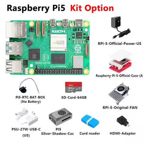 Raspberry Pi 5 2GB/4GB / 8GB / 16GB RAM Option