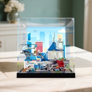 [Display Box] Suitable for Lego City Series 60316 Modernization Police Station Boys Building Blocks 
