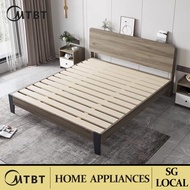 MTBT 【Bearing 800KG】Bed Frame Pull Out Bed Frame  Queen&amp;king Storage Bed Frame Single Plate Bed For Bedroom
