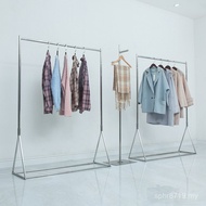 Storage Storage Display Rack Clothing Store Silver Women's Clothing Rack Floor-standing Display Rack