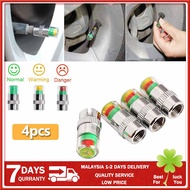 4pcs Car Tire Tyre Alert air Pressure Gauge Valve Cap Monitor Indicator Sensor 3 Color Alert Toyota 