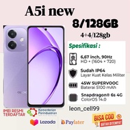 OPPO A5i RAM 8+128 GB processor snapdragon 6s gen 1 layar 6.7 inci new series