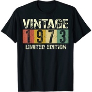 New Vintage 50 Birthday Decorations Men 50Th Bday 1973 Birthday T-Shirt