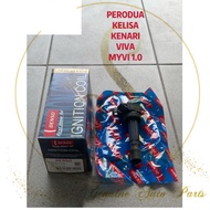 ( 100% ORIGINAL ) DENSO KELISA KENARI VIVA MYVI 1.0 IGNITION COIL PLUG COIL 90048-52126 099700-0570 