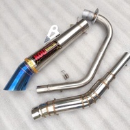 Kou Mahachai Conical Open Spec Exhaust pipe 51mm for Tmx 125 Tmx 150/155 Raider 150 fi carb snper 135 150 Rusi tc 125 Rusi tc 150 175 Skygo 125 150 175 Rs 150 Stainless