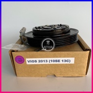 ชุดมูเลย์หน้าครัชคอมแอร์ Toyota Vios 2013 ชุดคลัช คอมแอร์ ครบชุด VIOS 2013-2016 (10SE13C หน้าเหล็ก) 