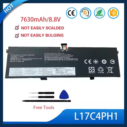L17C4PH1/L17C4PH2/L17M4PH1/L17M4PH3 Battery For Lenovo Yoga C930 Laptop 7.68V 60Wh