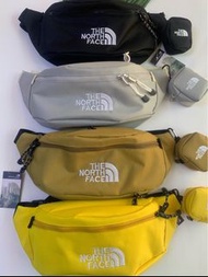 韓國預訂 4色選 the north face 刺繡logo 腰包 斜咩袋 配拉鍊零錢包