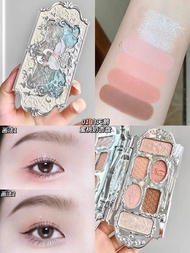 Bộ Phấn Mắt Ballet Swan Series Mới Của Flower Knows Gift Box White Swan Pink Swan Black Swan Highlig