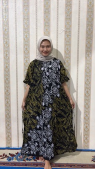 Daster Twill Jumbo Ld 140 Kerut Karet Twill Dress Twill Murah Kekinian Daster Jumbo Twill Bisa COD