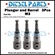 3Pcs Plunger M3 M.3 Plunger and Barrel Assembly 171353-51100 140153-7220 for Komatsu 3D95