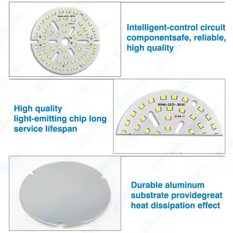 1PCS 3W 5W 7W 9W 15W 18W 2835 Brightness SMD Light Board LED Light Board PCB With LED Bulb Replaceme