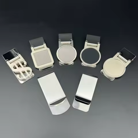 Metal Stainless Steel Money Clip Dollar-Shaped Banknote Clip High Quality Exquisite Money Holder Men