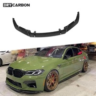 DRY CARBON Front Bumper Lip Spoiler S Style Body Kits for BMW F90 M5 LCI Competition 2021+ Car FRP B