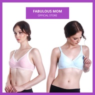 Fabulous Mom/Summertz Lightly Padded Nursing Bra | Discreet  Breastfeeding | Cotton | Plus Sizes