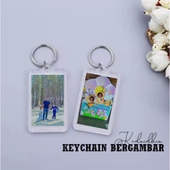 2 SIDE | Keychain gambar sendiri | keychain custom made