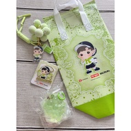 Pop Mart X Chagee Hacipupu Badge, cooler bag and cup