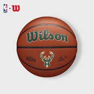 Wilson NBA Milwaukee Bucks Official Composite Leather Basketball Size 7 Indoor/Outdoor WZ4029317XB