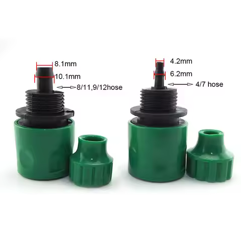 4/7mm 8/11mm Hose Barbed 4/7 Hose Quick Connectors Garden Water Tap Water Drip Irrigation Hose Coupl