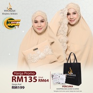 TELEKUNG HIQMAH - HAJNA SERIES material COTTON ROSELLA yang sejuk dan selesa TELEKUNG+beg+ mini seja