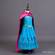 Halloween Frozen Anna Princess Dress Anna Dress Girls Long Sleeve Dress Kids Clothing
